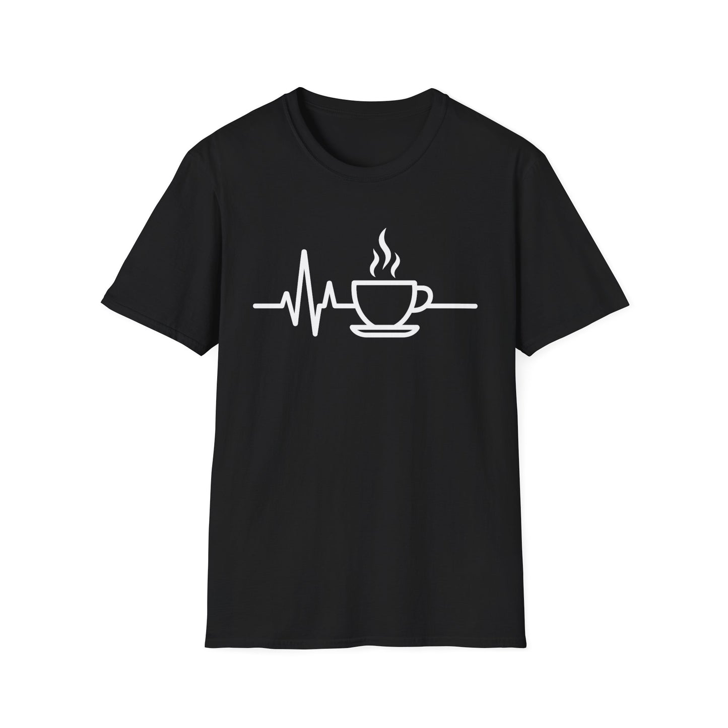 Heartbeat Coffee Cup - Funny Coffee T-Shirt