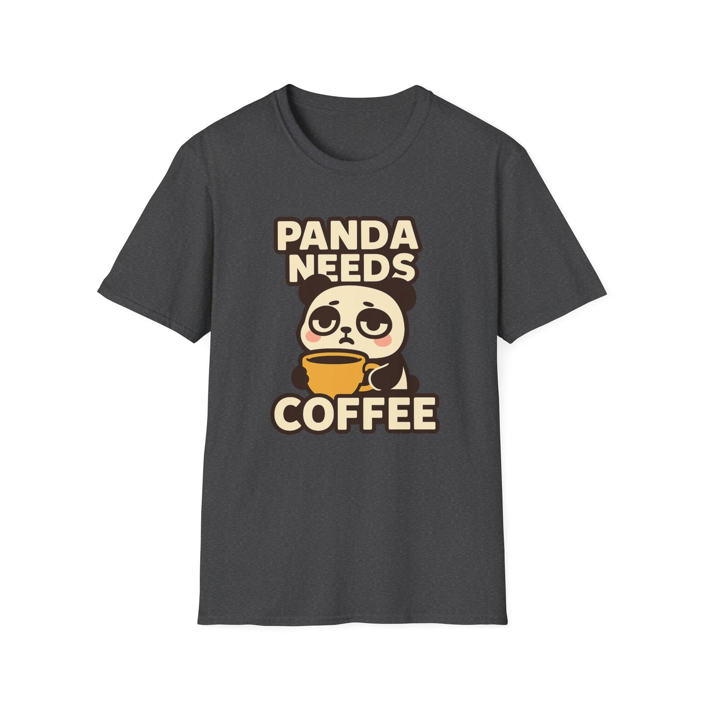 PANDA NEEDS COFFEE- Funny Coffee T-Shirt
