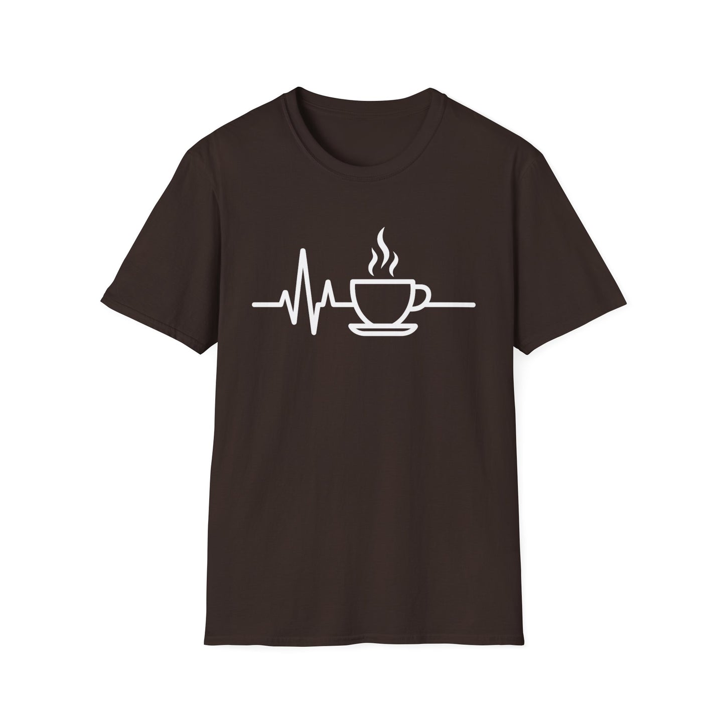Heartbeat Coffee Cup - Funny Coffee T-Shirt