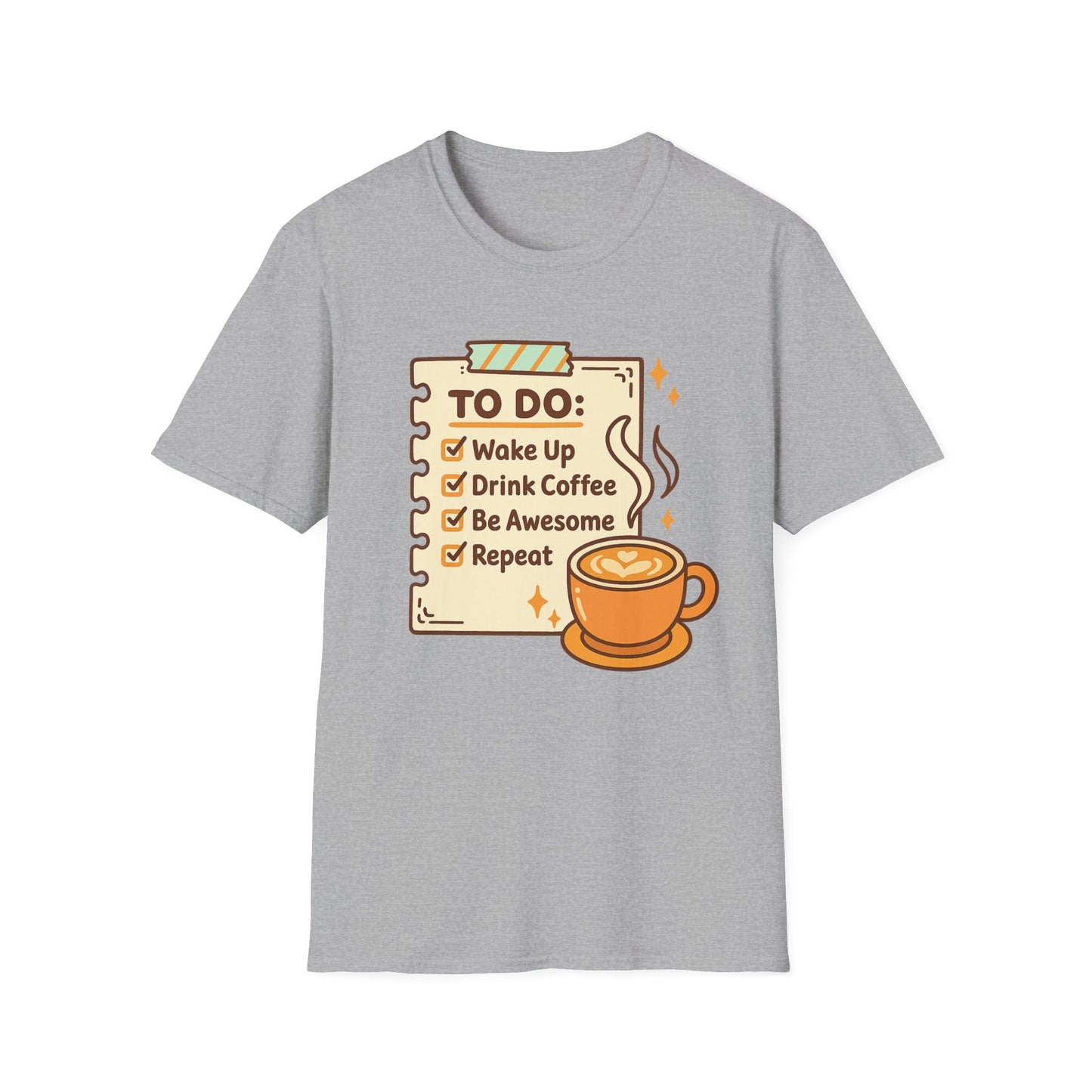 Coffee To-do List - Funny Coffee T-Shirt