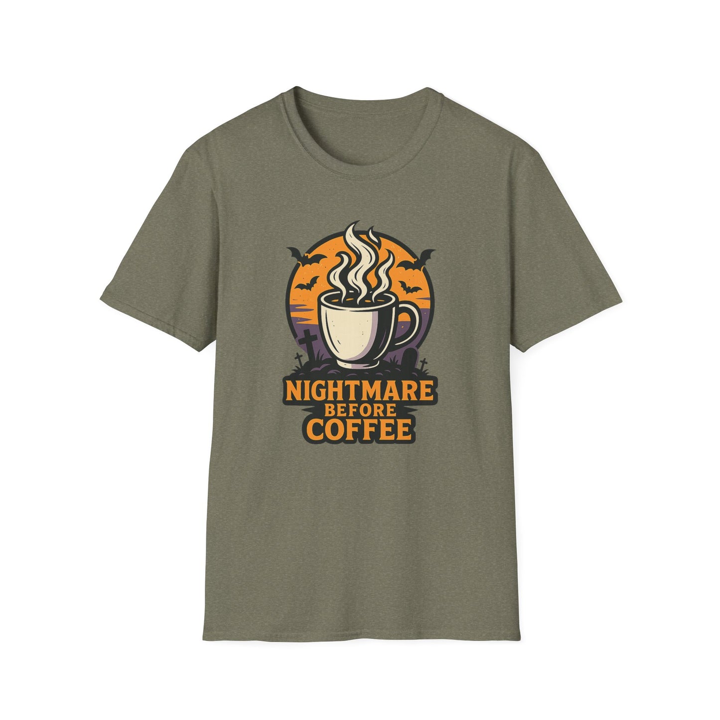 Nightmare Before Coffee - Funny Coffee T-Shirt