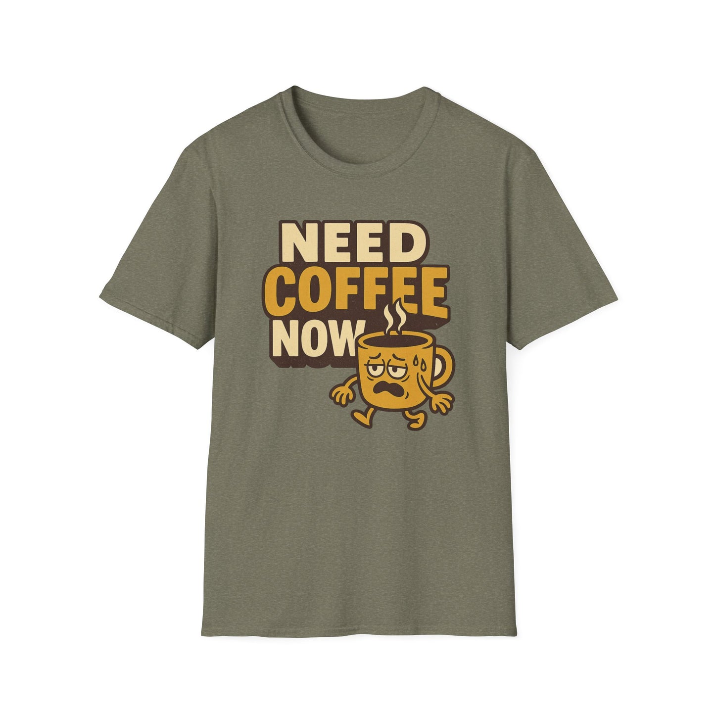 Cute Need Coffee Now - Funny Coffee T-Shirt