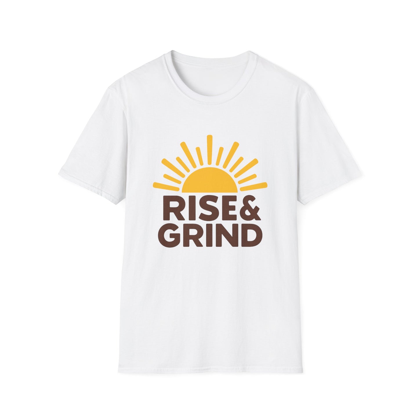 Rise & Grind - Funny Coffee T-Shirt