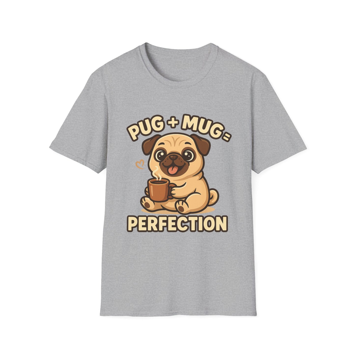 Pug Mug Perfection Funny Coffee T-Shirt