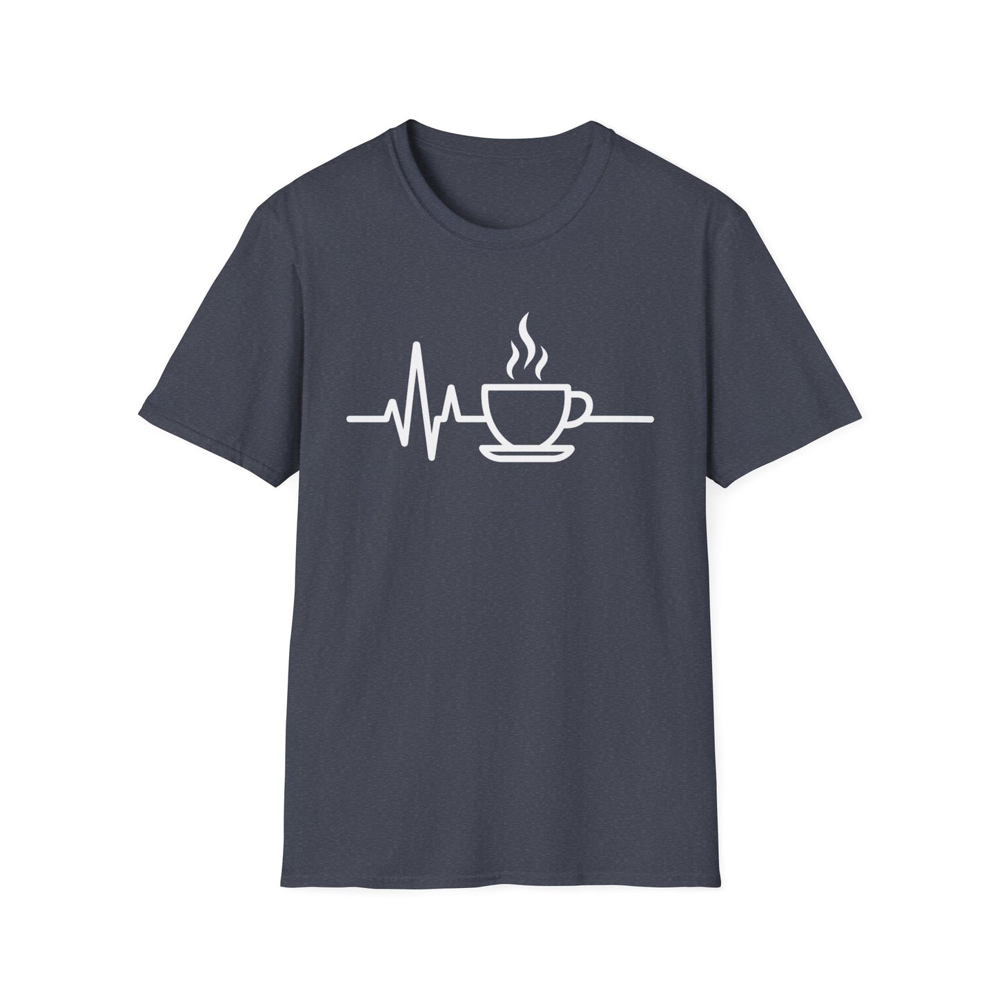 Heartbeat Coffee Cup - Funny Coffee T-Shirt