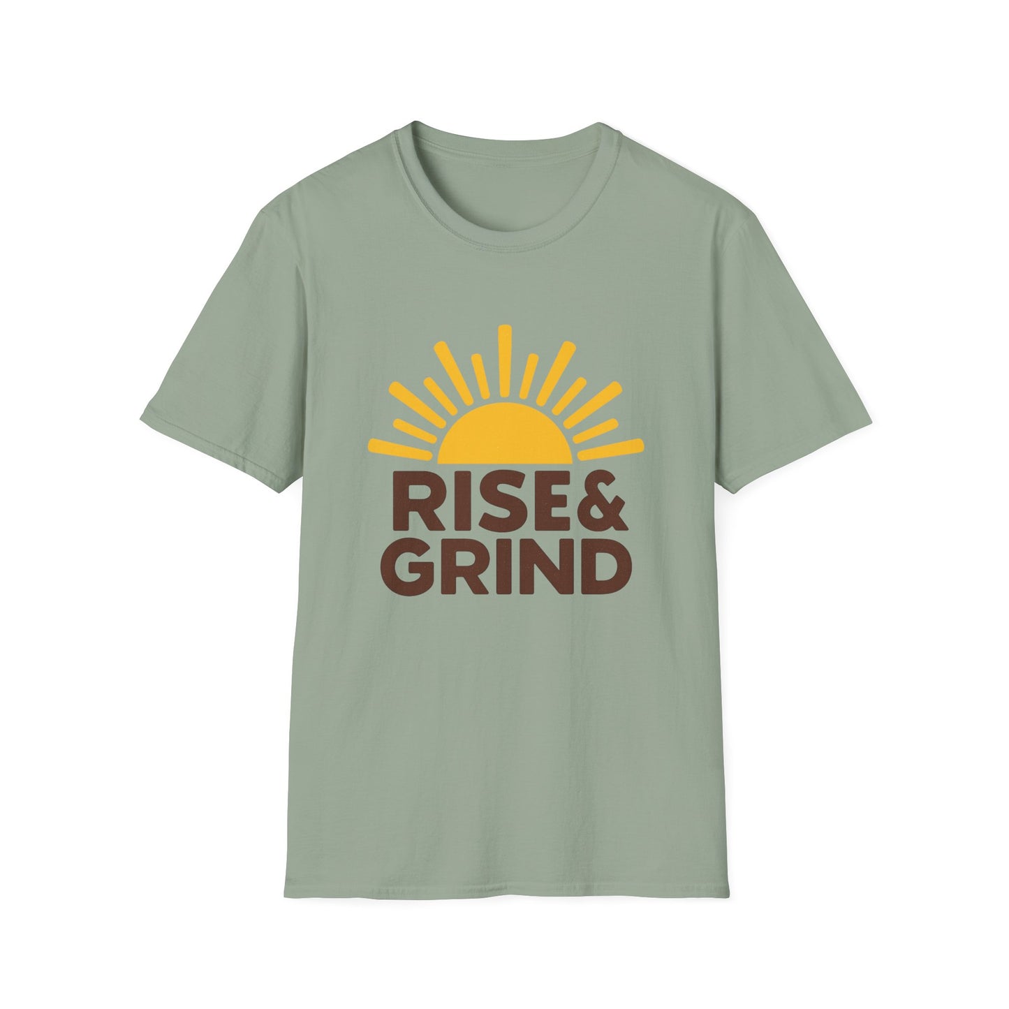 Rise & Grind - Funny Coffee T-Shirt