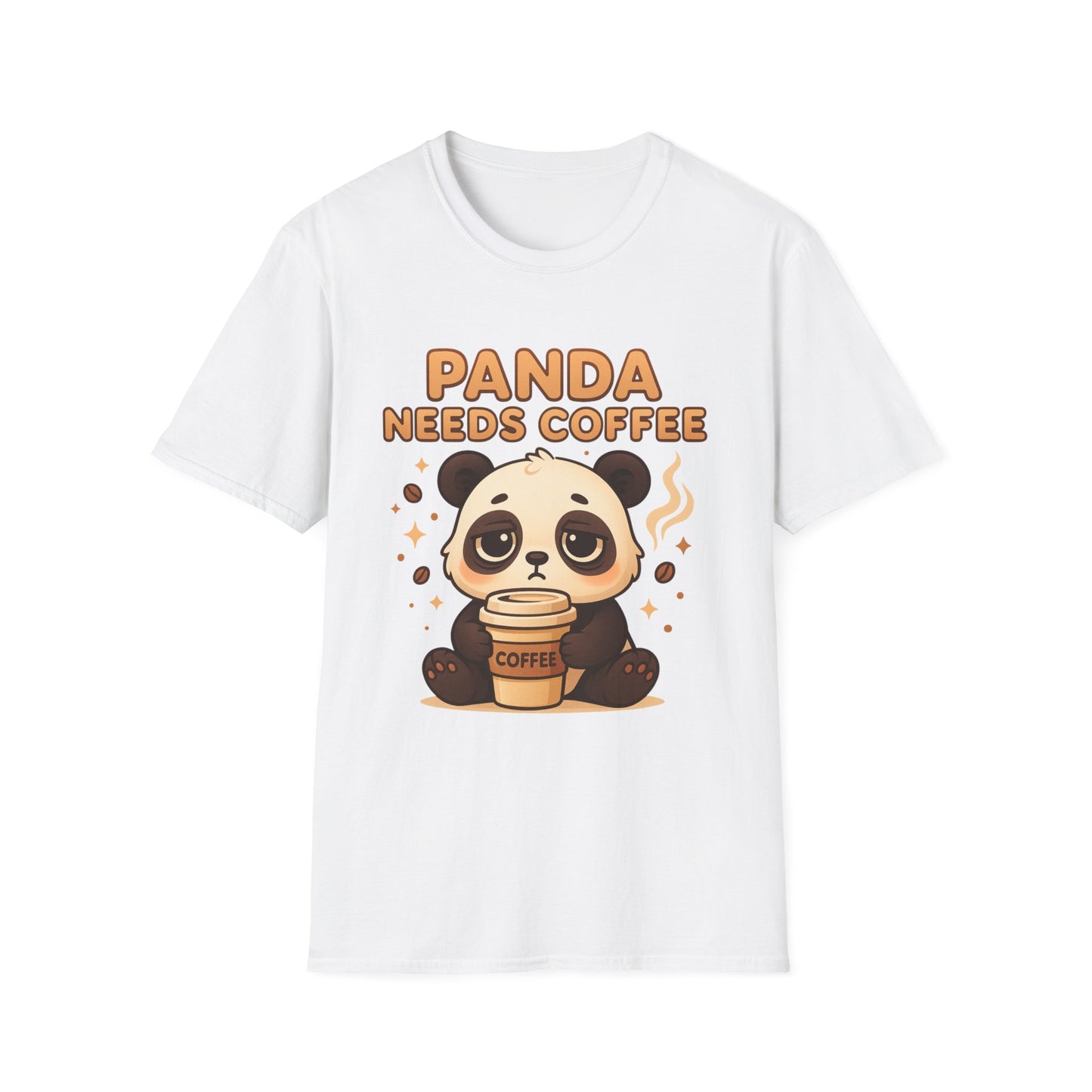 Panda Needs Coffee - Funny Coffee T-Shirt