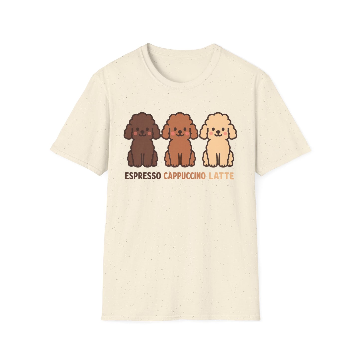 Coffee Poodles Trio- Funny Coffee T-Shirt