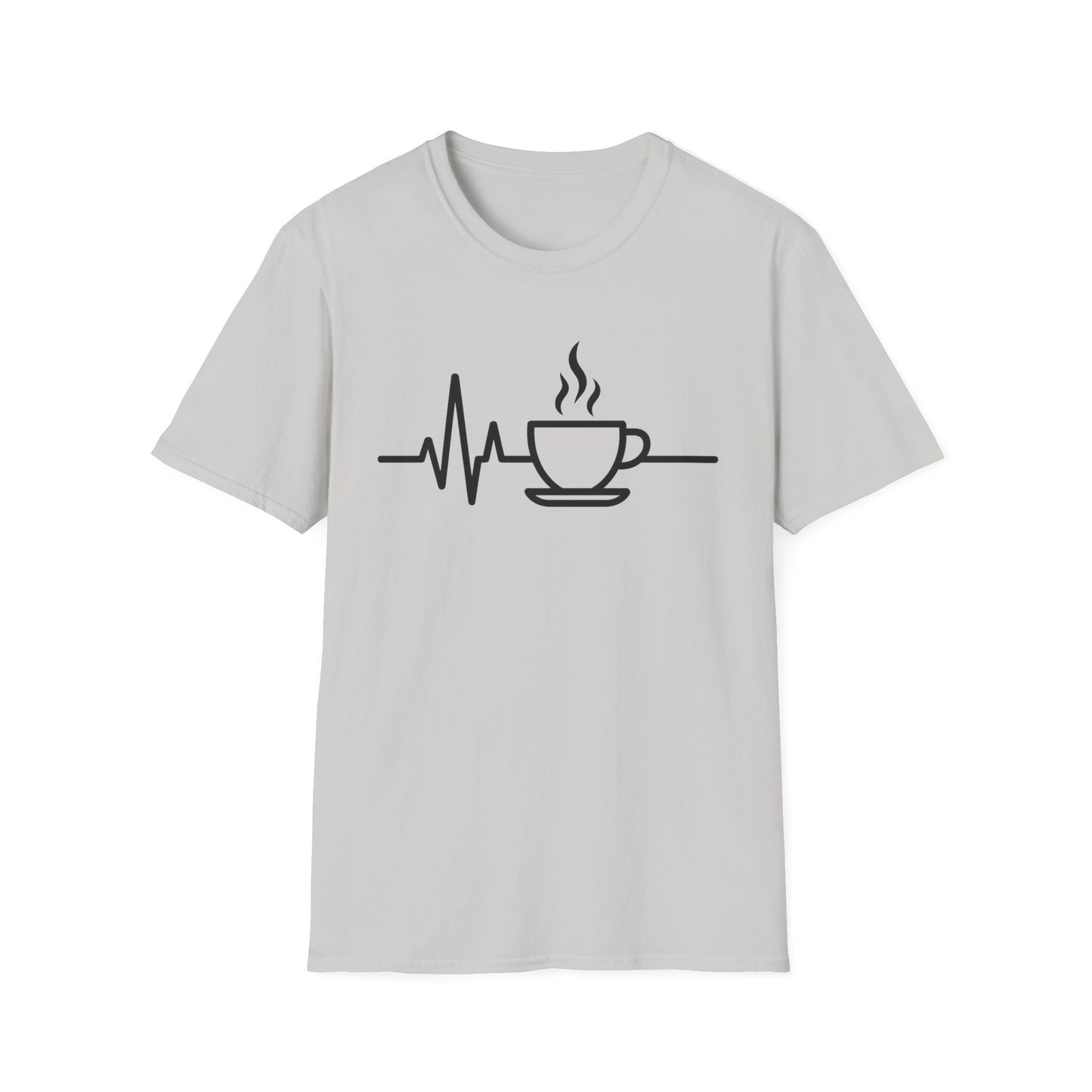 Heartbeat Coffee Cup - Funny Coffee T-Shirt