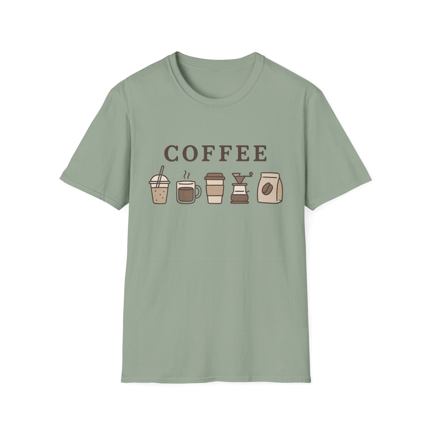 Coffee Cups - Funny Coffee T-Shirt