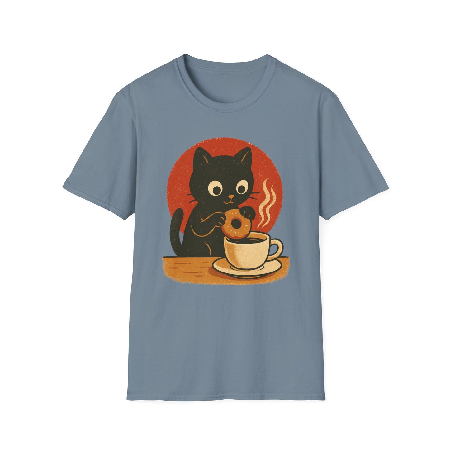 Cat Donut & Coffee - Funny Coffee T-Shirt