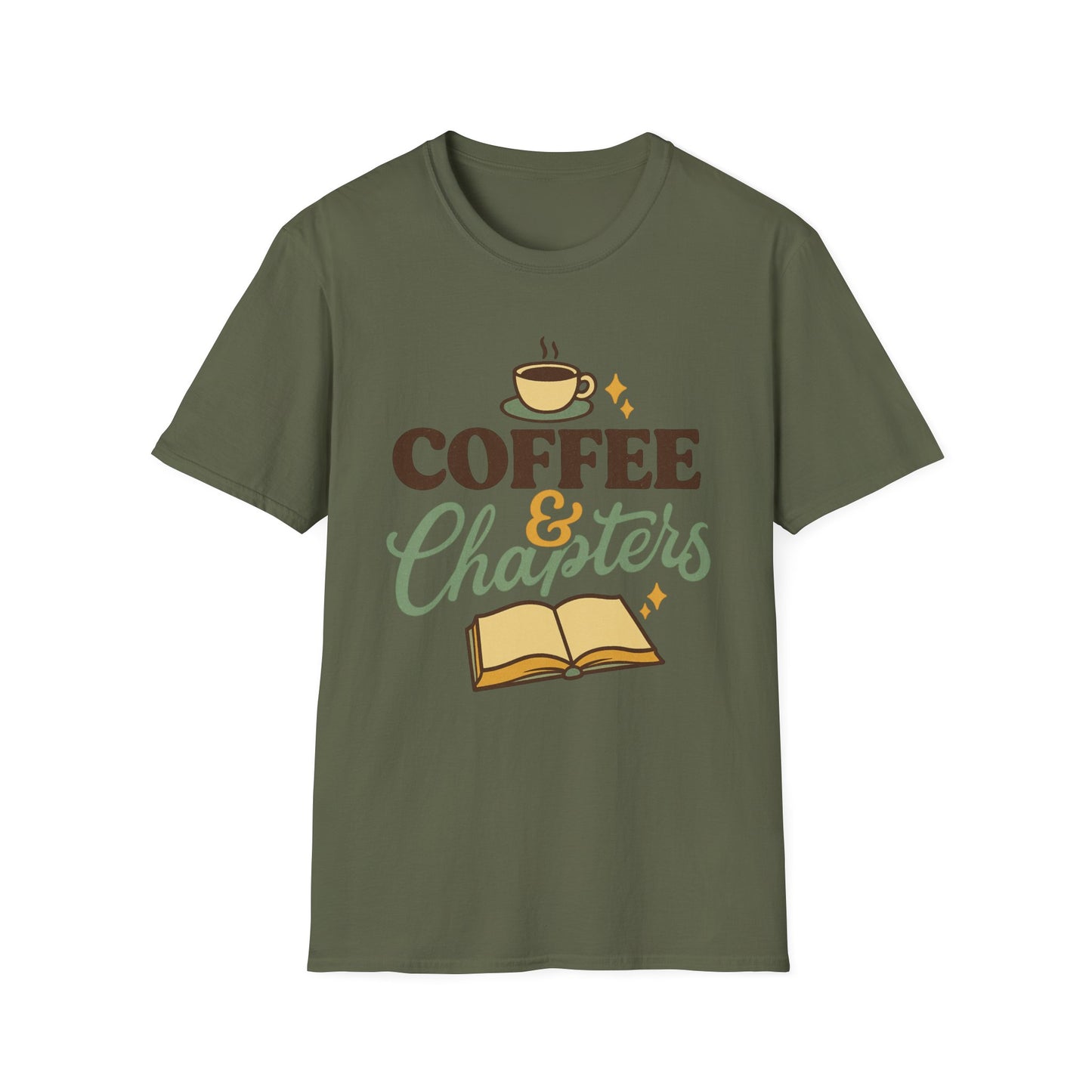 Coffee & Chapters - Funny Coffee T-Shirt