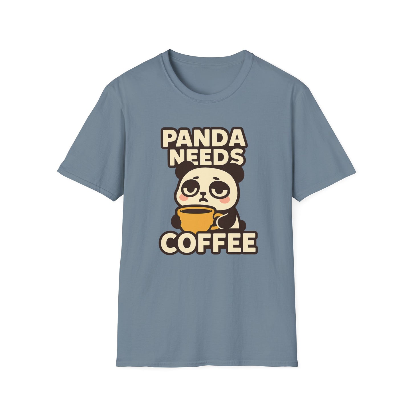 PANDA NEEDS COFFEE- Funny Coffee T-Shirt