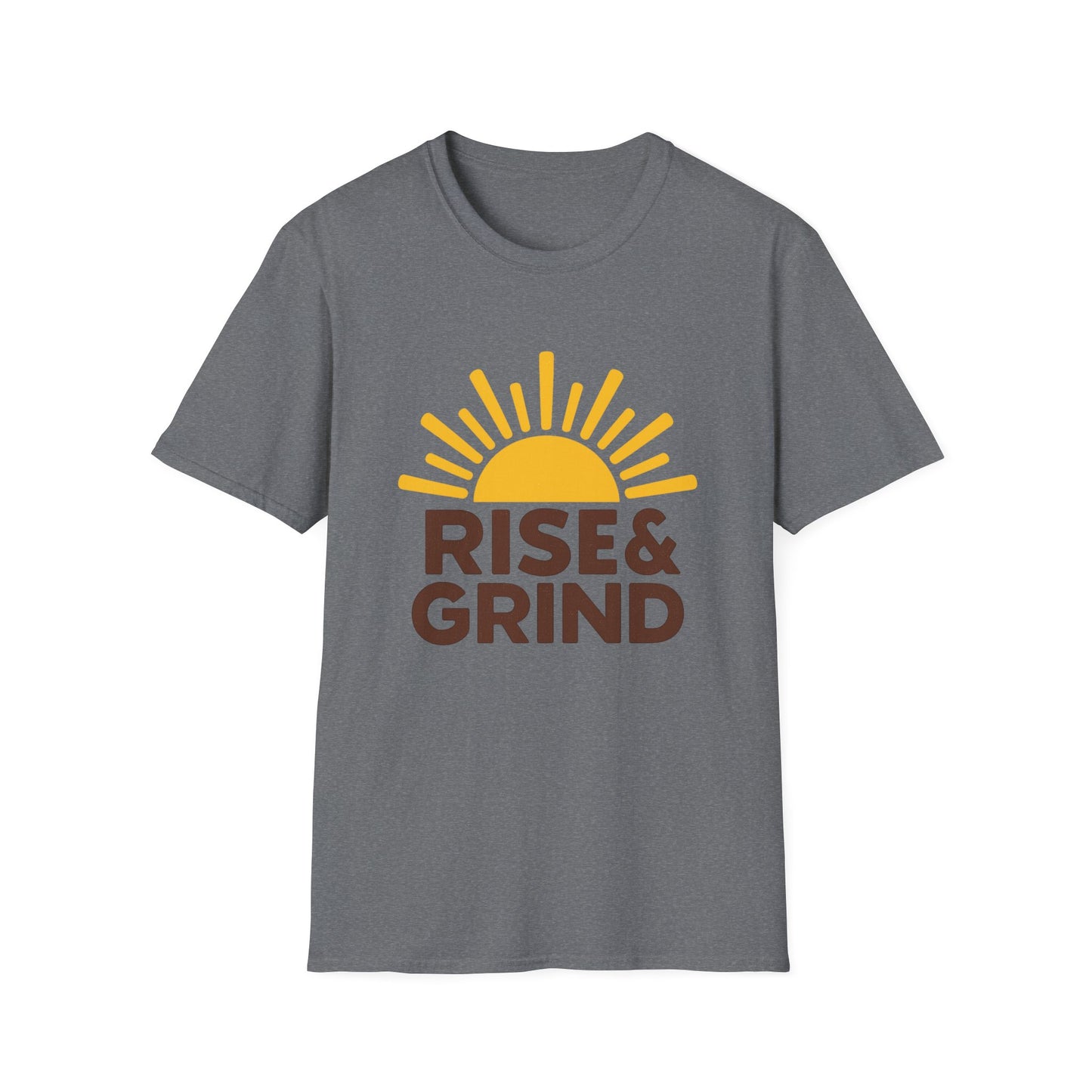 Rise & Grind - Funny Coffee T-Shirt