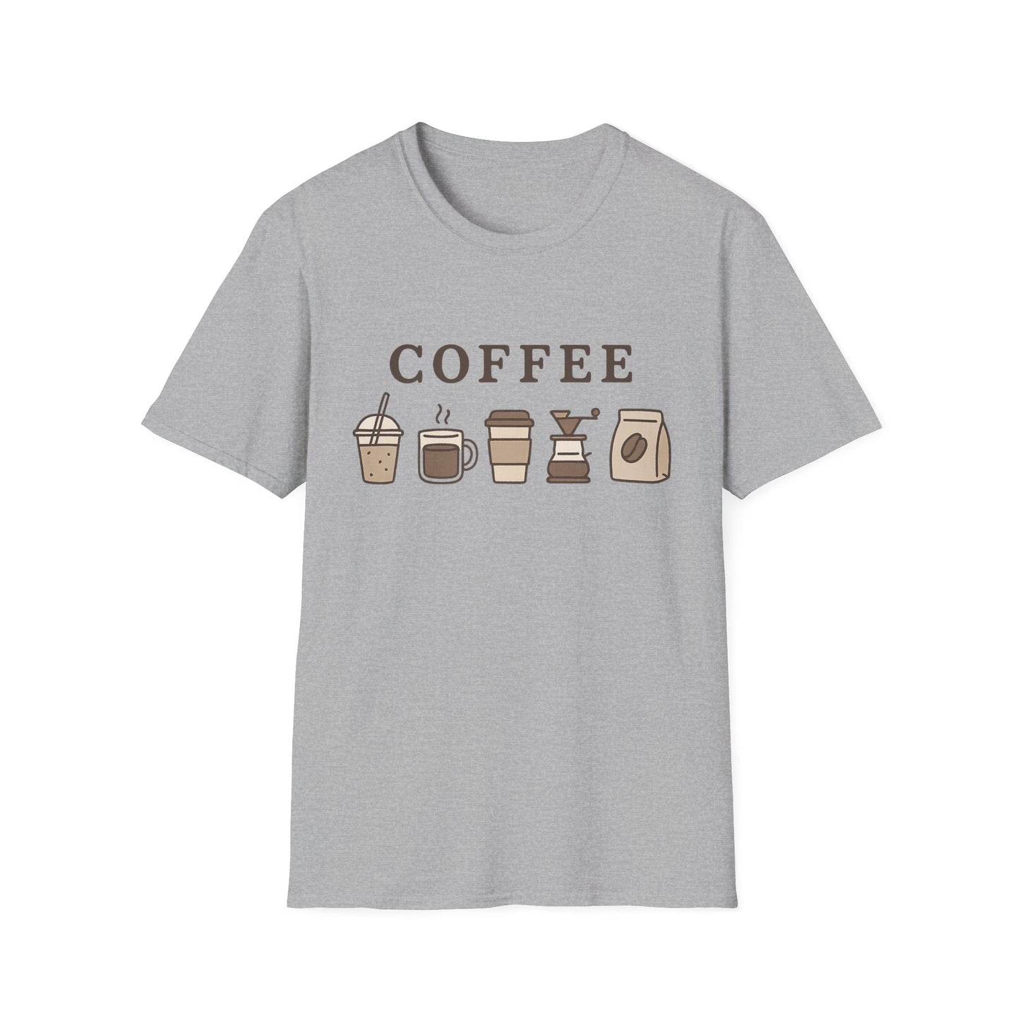 Coffee Cups - Funny Coffee T-Shirt