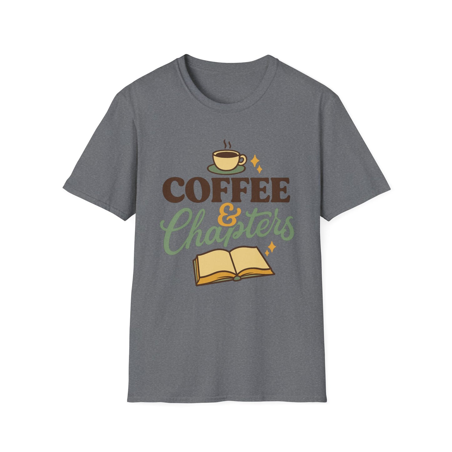 Coffee & Chapters - Funny Coffee T-Shirt