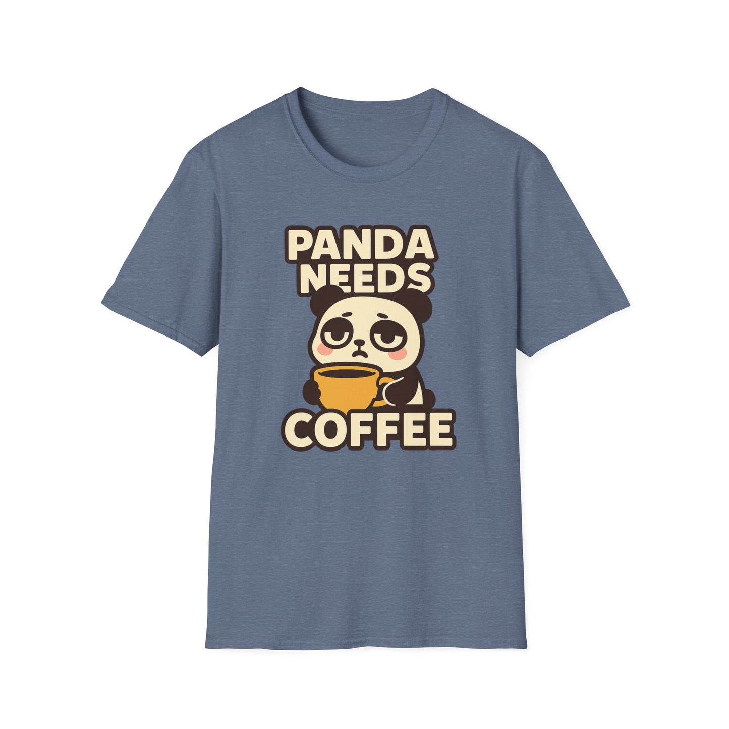 PANDA NEEDS COFFEE- Funny Coffee T-Shirt