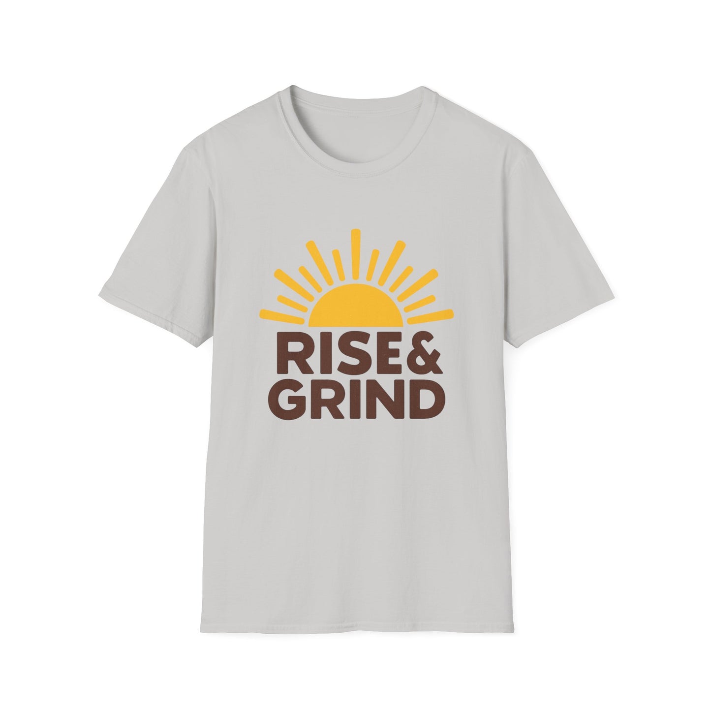 Rise & Grind - Funny Coffee T-Shirt