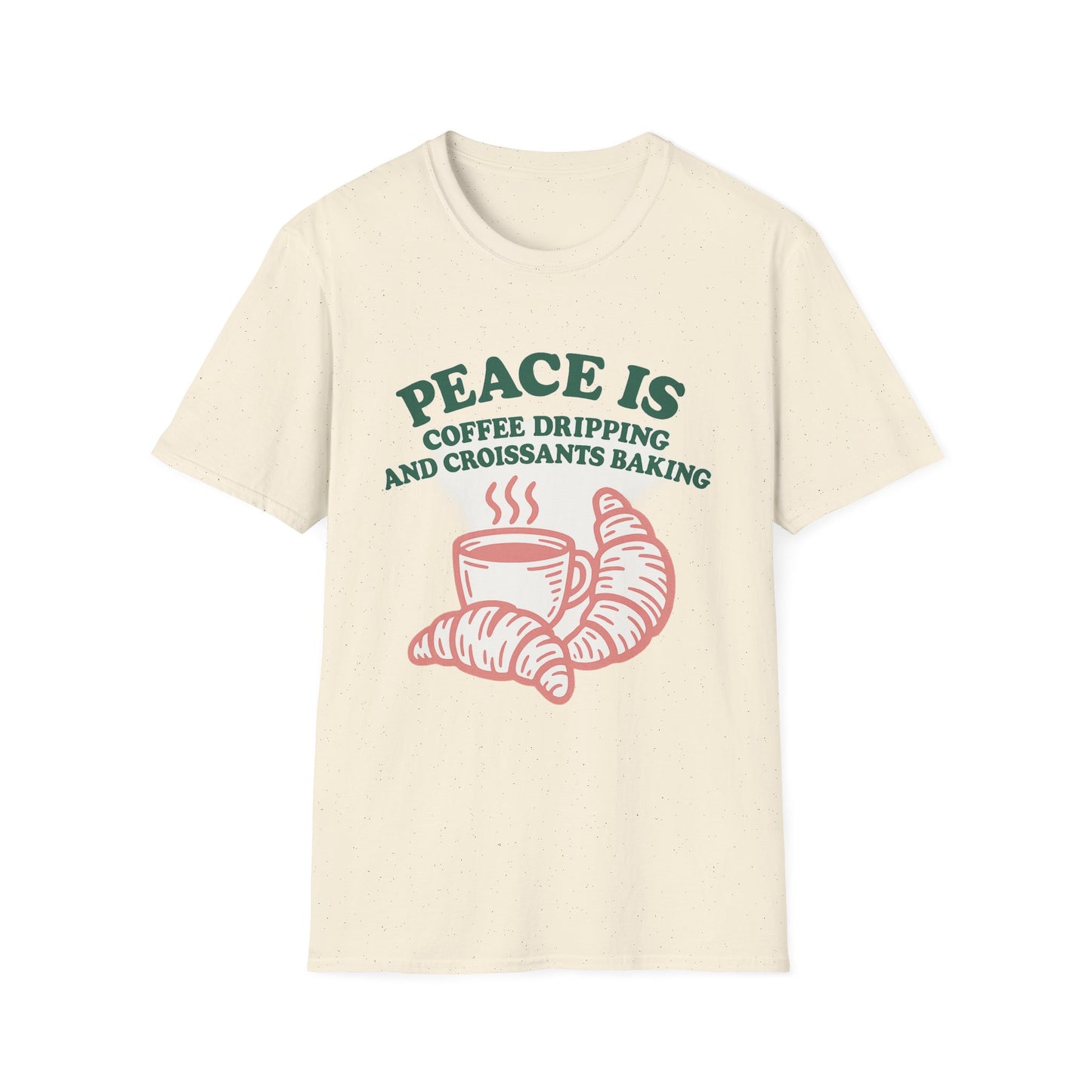 Peace Is Coffee Dripping Shirt - Funny Coffee T-Shirt