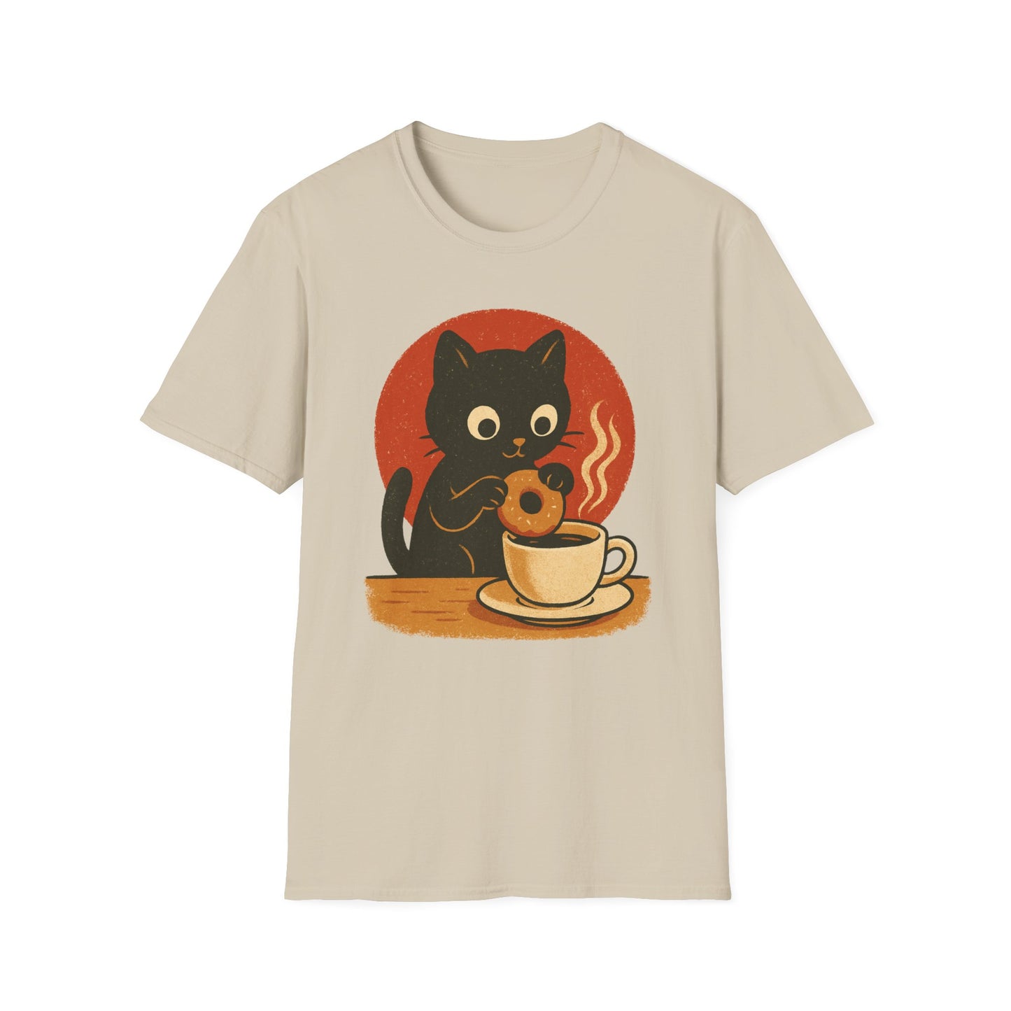 Cat Donut & Coffee - Funny Coffee T-Shirt