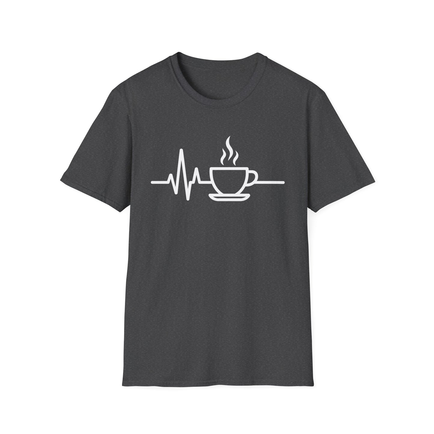 Heartbeat Coffee Cup - Funny Coffee T-Shirt