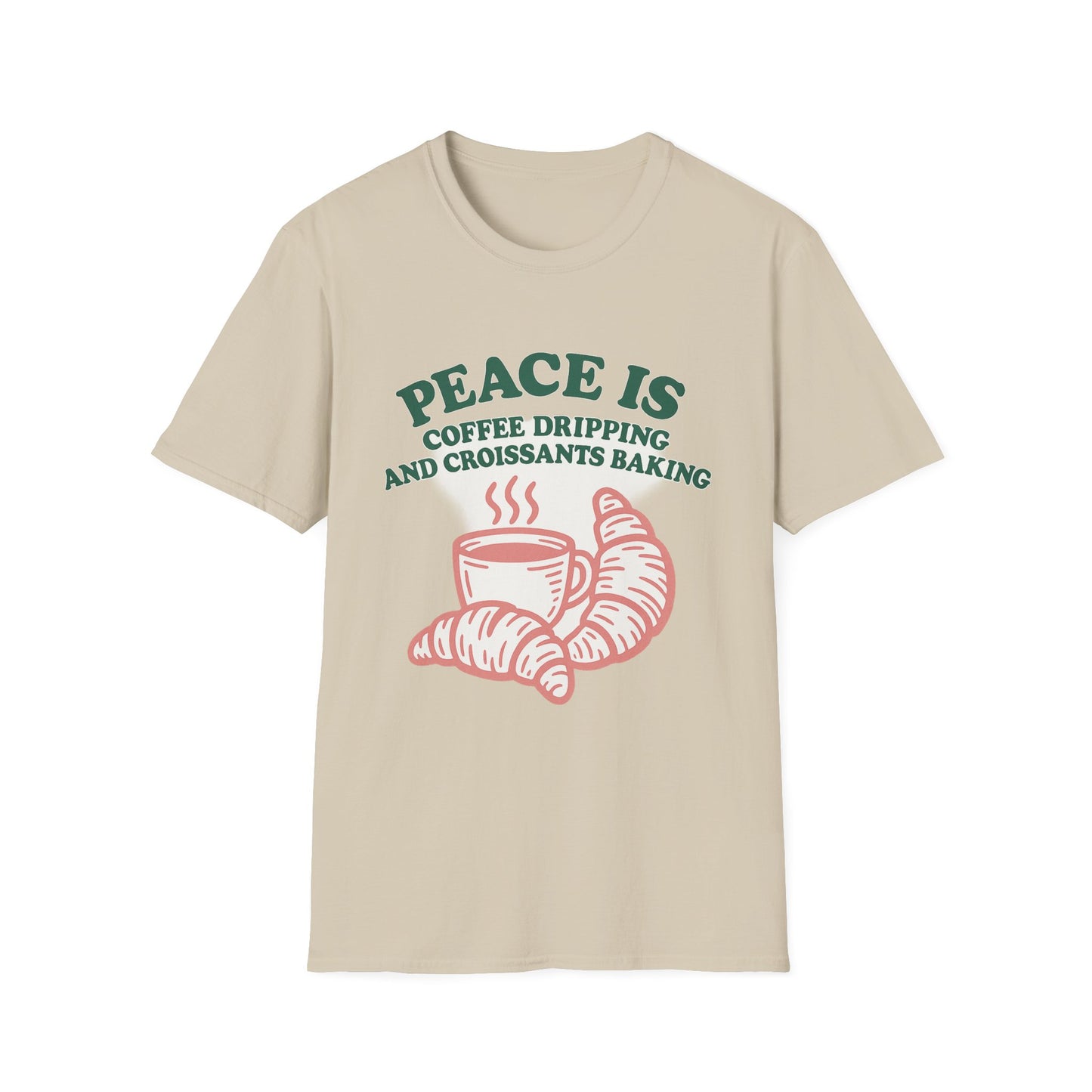 Peace Is Coffee Dripping Shirt - Funny Coffee T-Shirt
