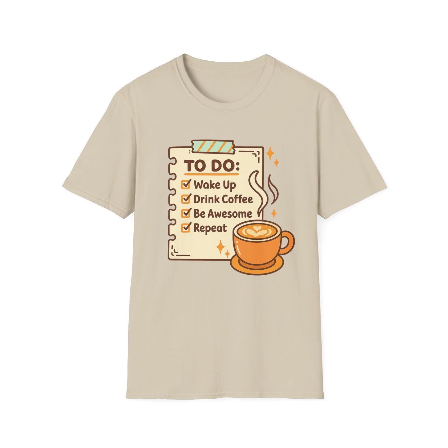 Coffee To-do List - Funny Coffee T-Shirt