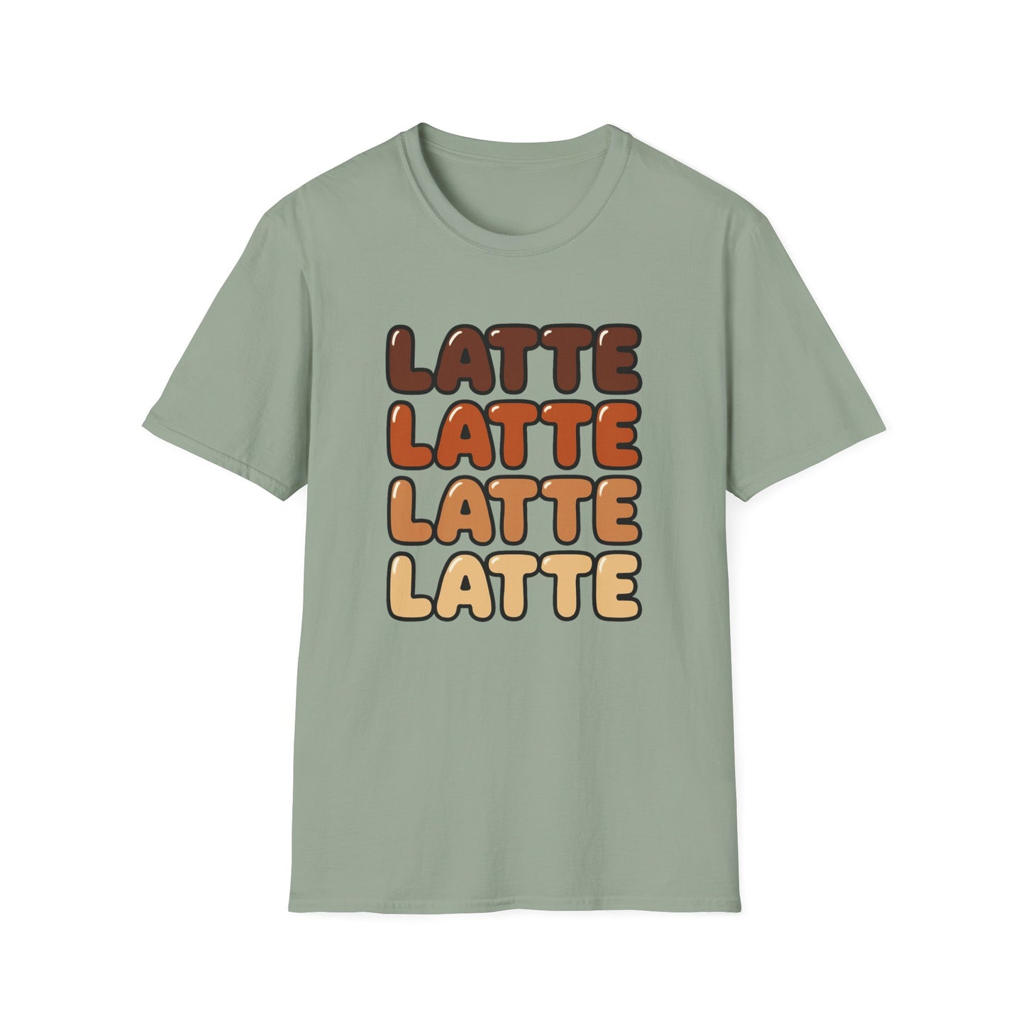 LATTE LATTE LATTE LATTE - Funny Coffee T-Shirt