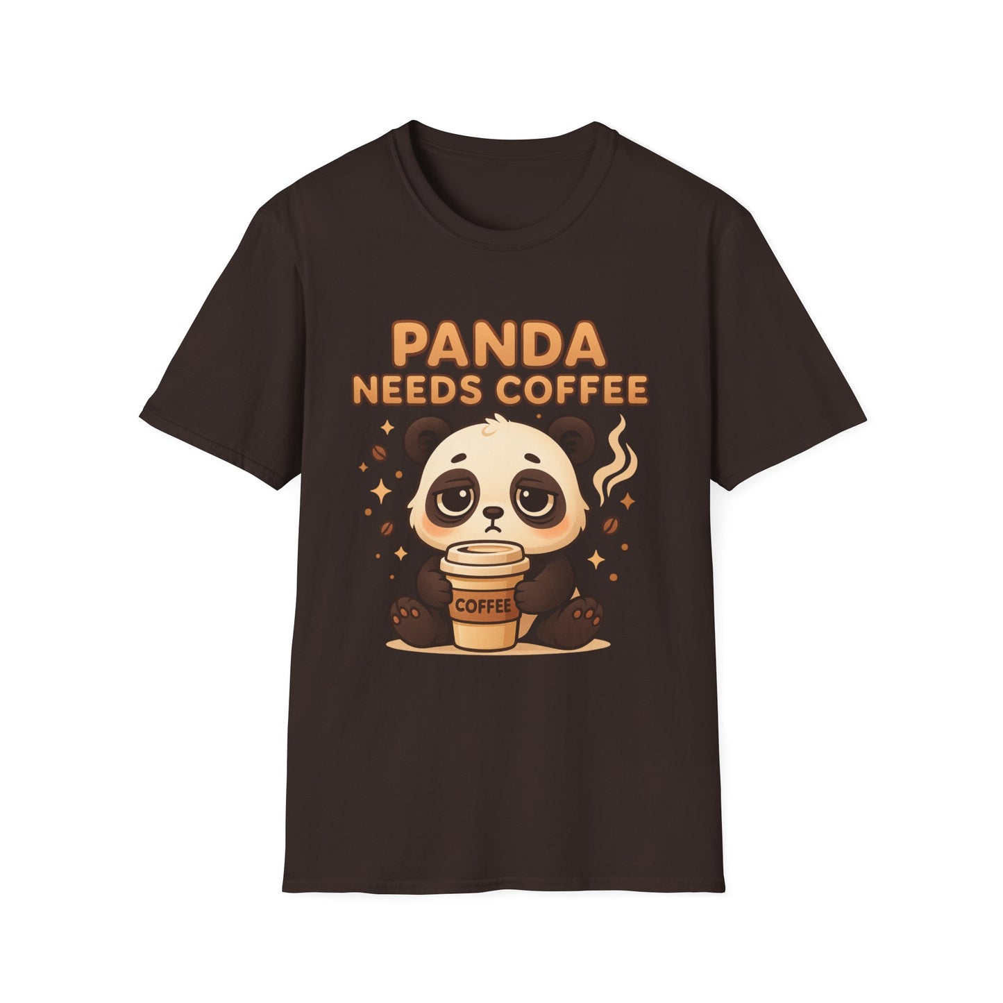 Panda Needs Coffee - Funny Coffee T-Shirt