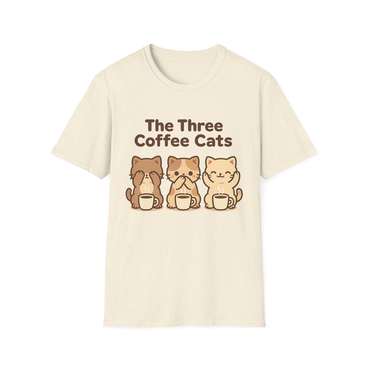 The Three Coffee Cats - Funny Coffee T-Shirt