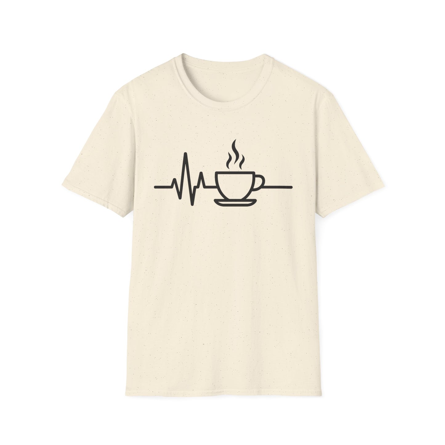 Heartbeat Coffee Cup - Funny Coffee T-Shirt