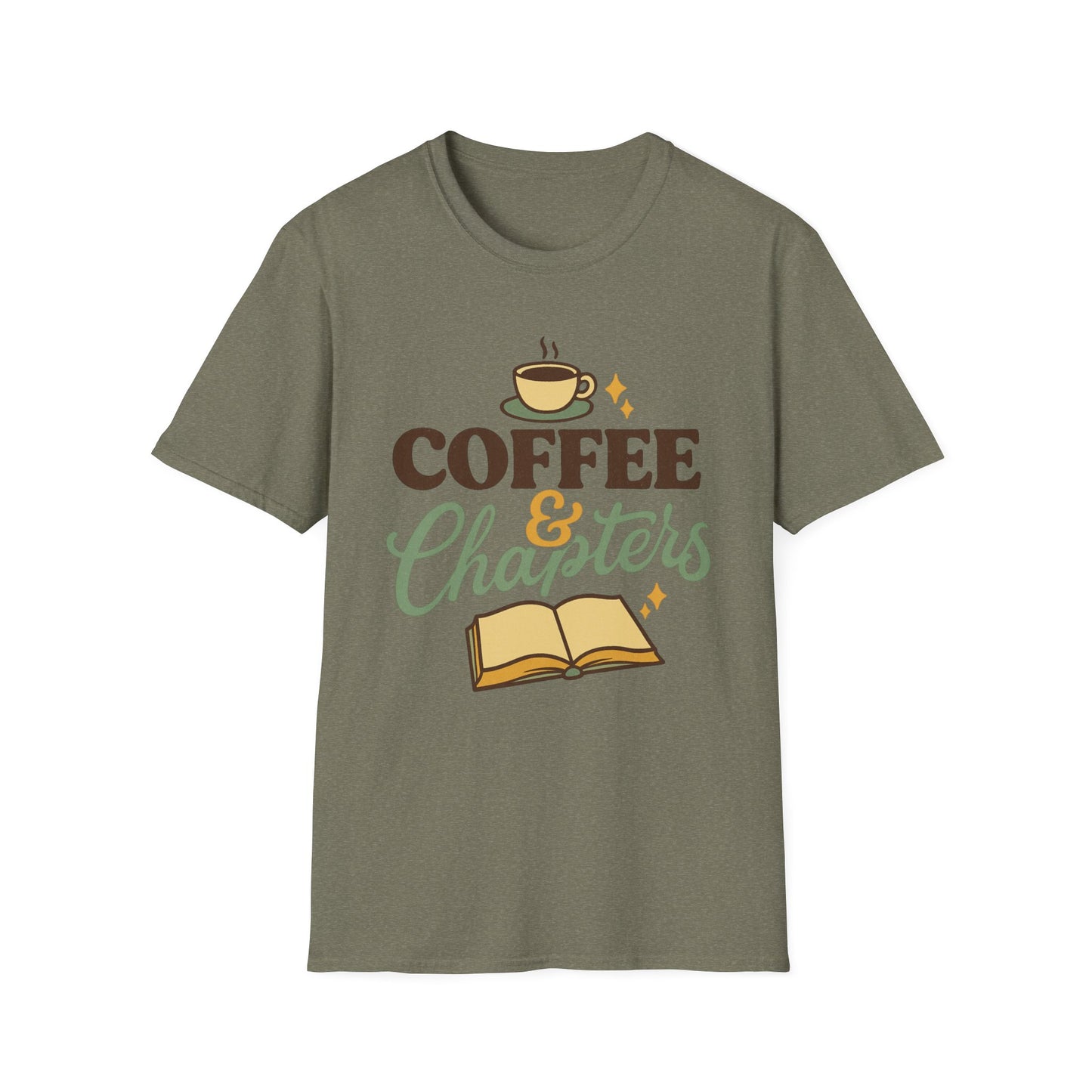 Coffee & Chapters - Funny Coffee T-Shirt