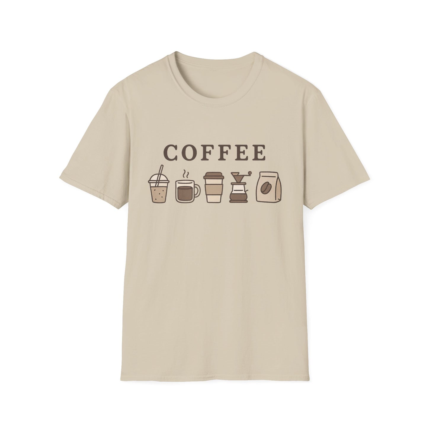 Coffee Cups - Funny Coffee T-Shirt