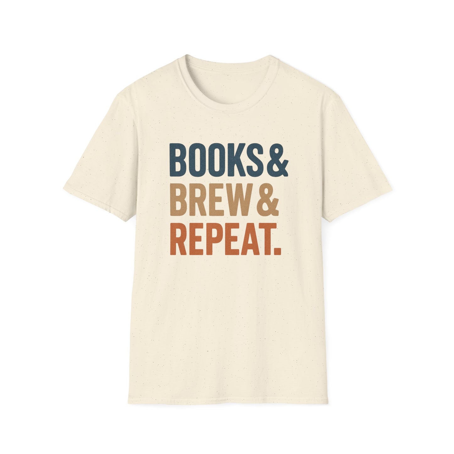 Books, Brew & Repeat - Funny Coffee T-Shirt