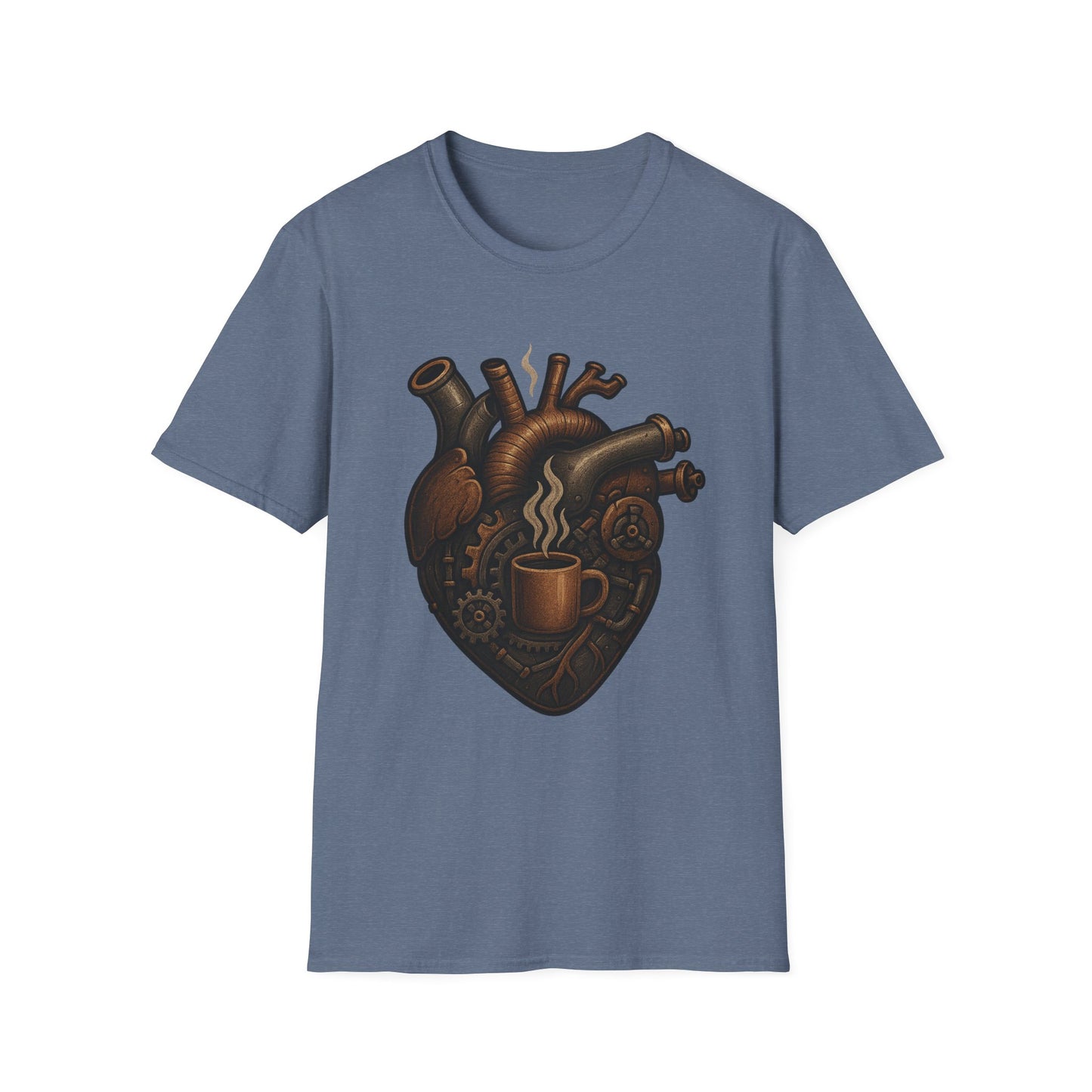 Mechanical Coffee Heart -  Funny Coffee T-Shirt