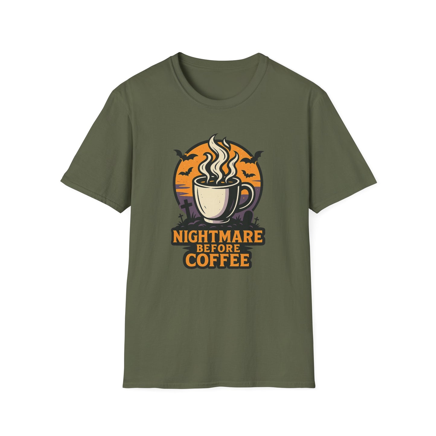 Nightmare Before Coffee -  Funny Coffee T-Shirt