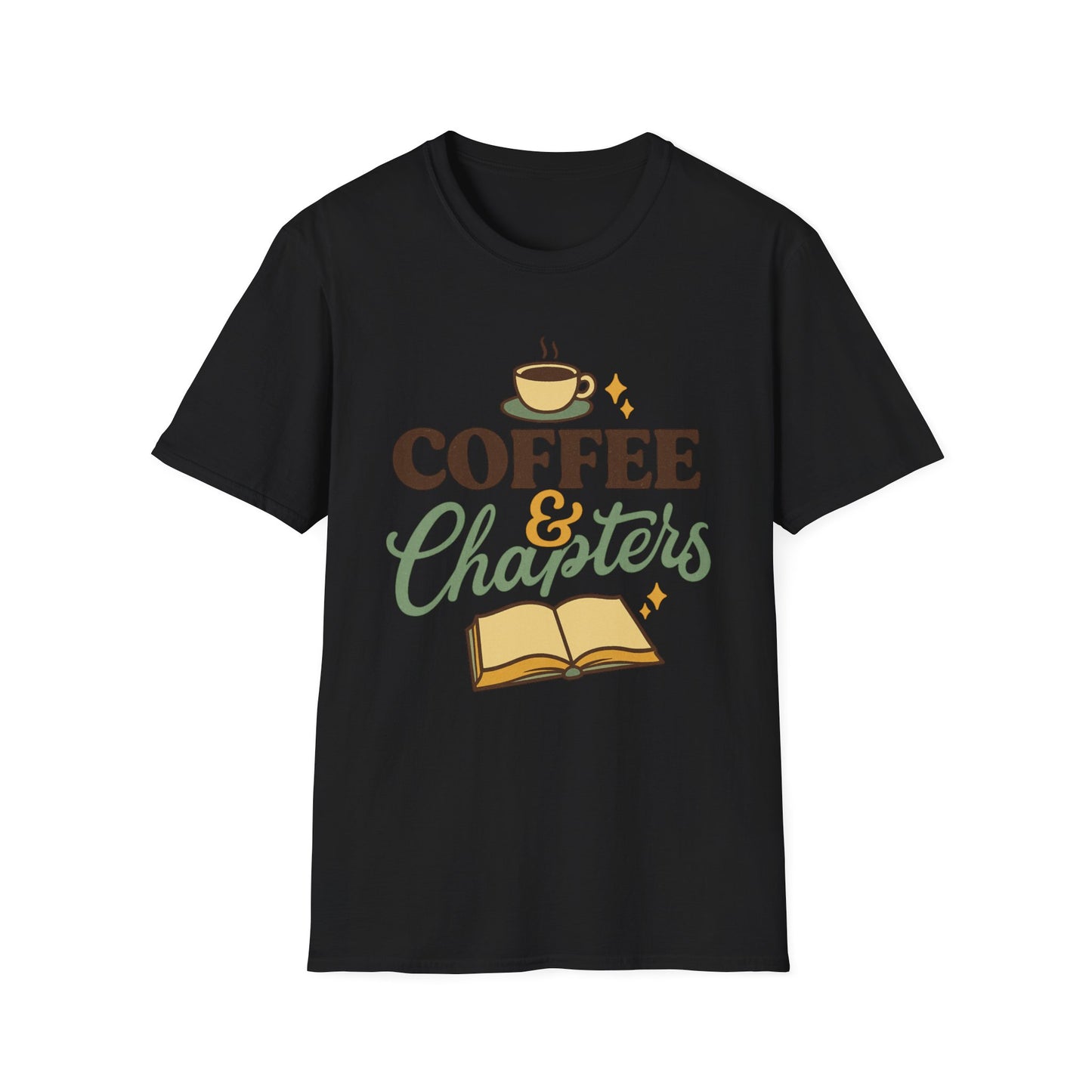 Coffee & Chapters -  Funny Coffee T-Shirt