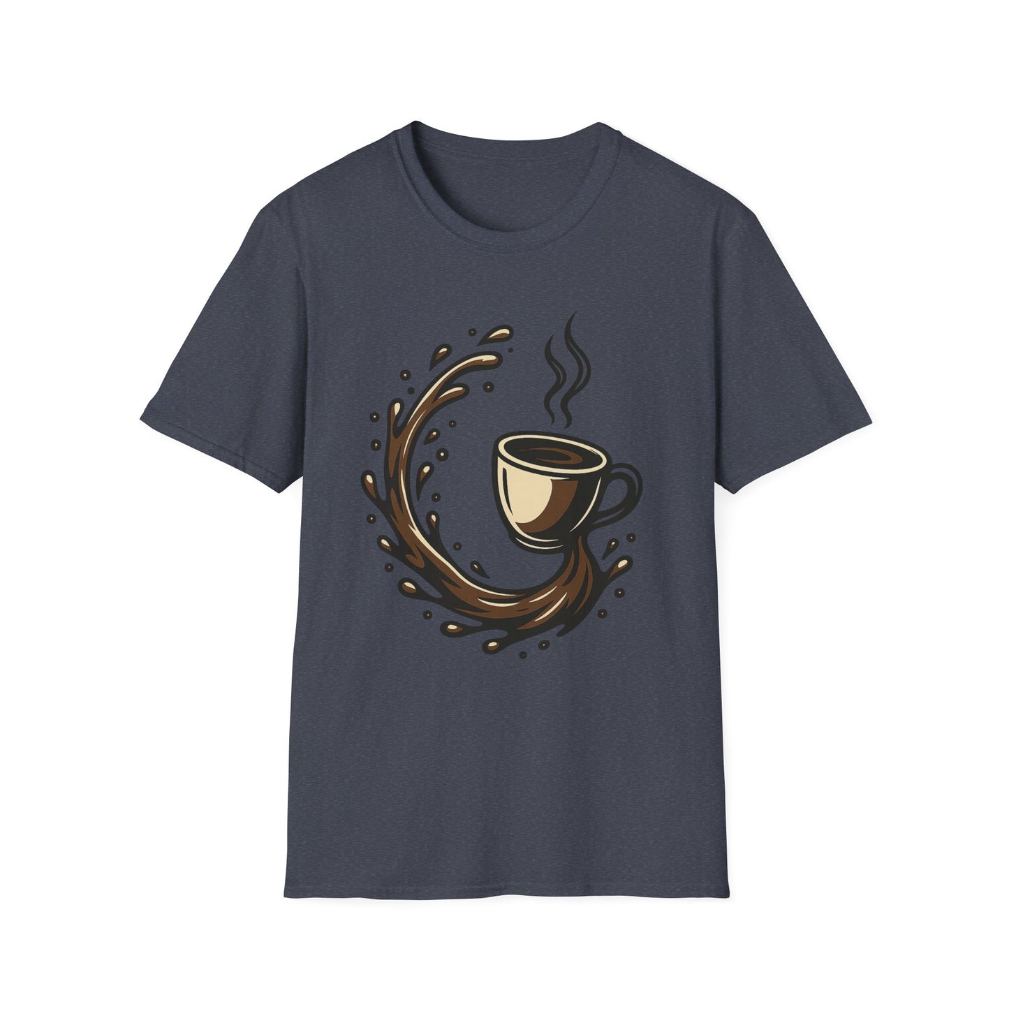 Coffee Splash Silhouette -  Funny Halloween Coffee T-Shirt