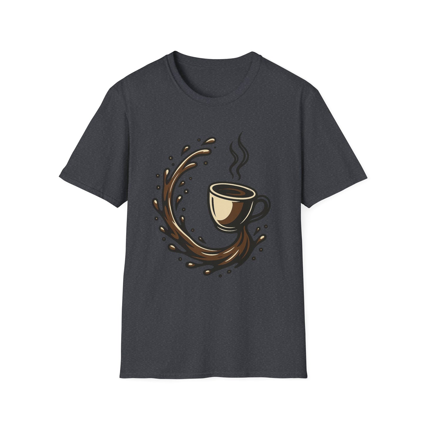 Coffee Splash Silhouette -  Funny Halloween Coffee T-Shirt