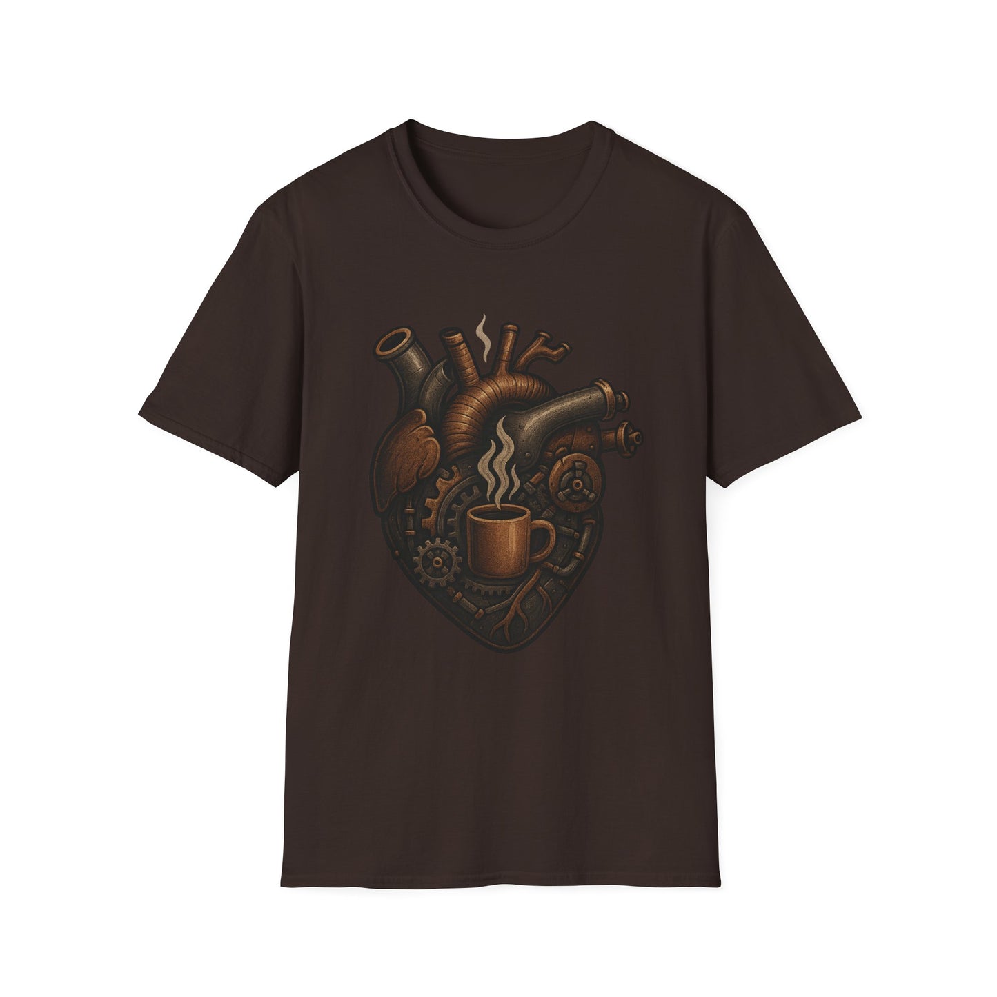 Mechanical Coffee Heart -  Funny Coffee T-Shirt
