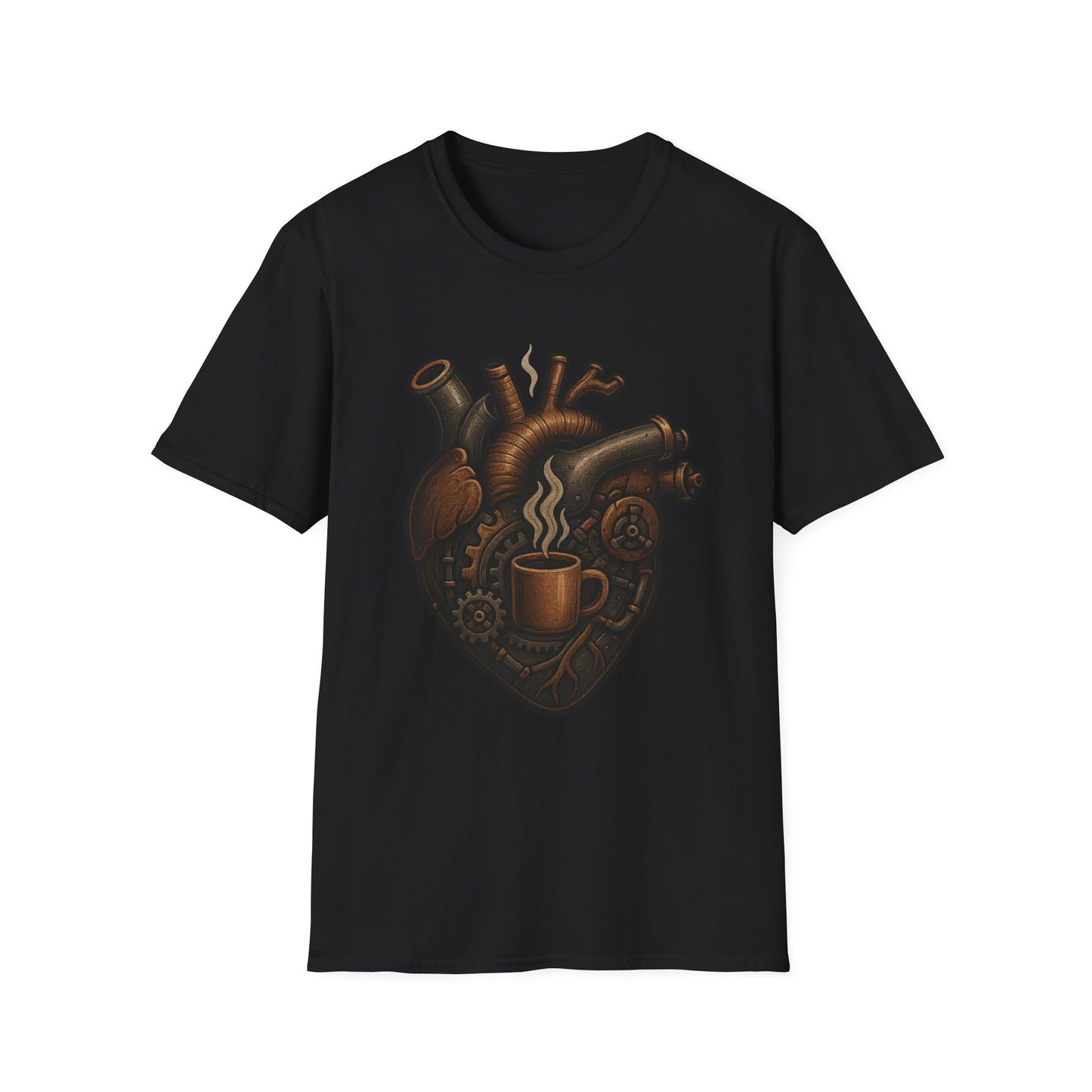 Mechanical Coffee Heart -  Funny Coffee T-Shirt