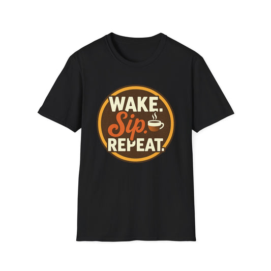 Read Sip Repeat -  Funny Coffee T-Shirt