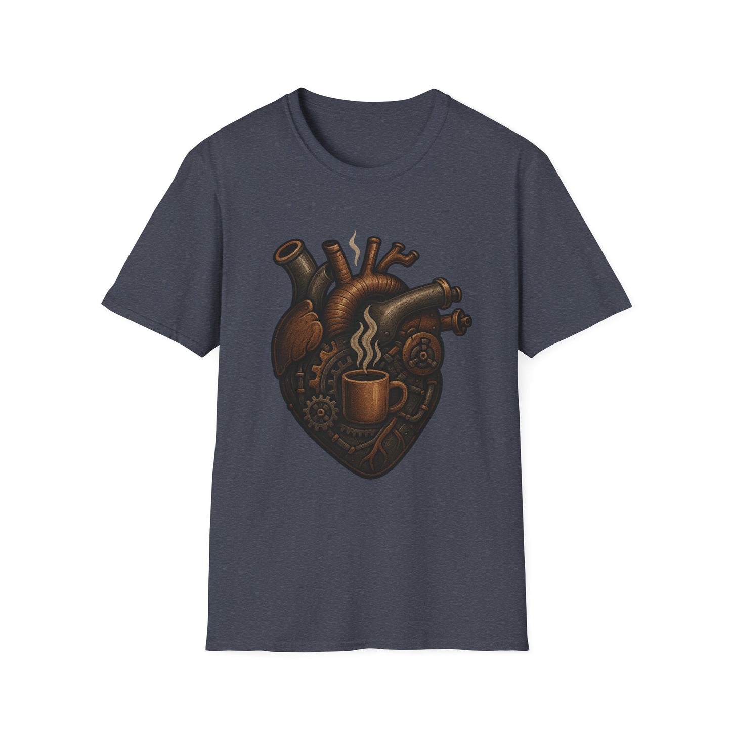 Mechanical Coffee Heart -  Funny Coffee T-Shirt