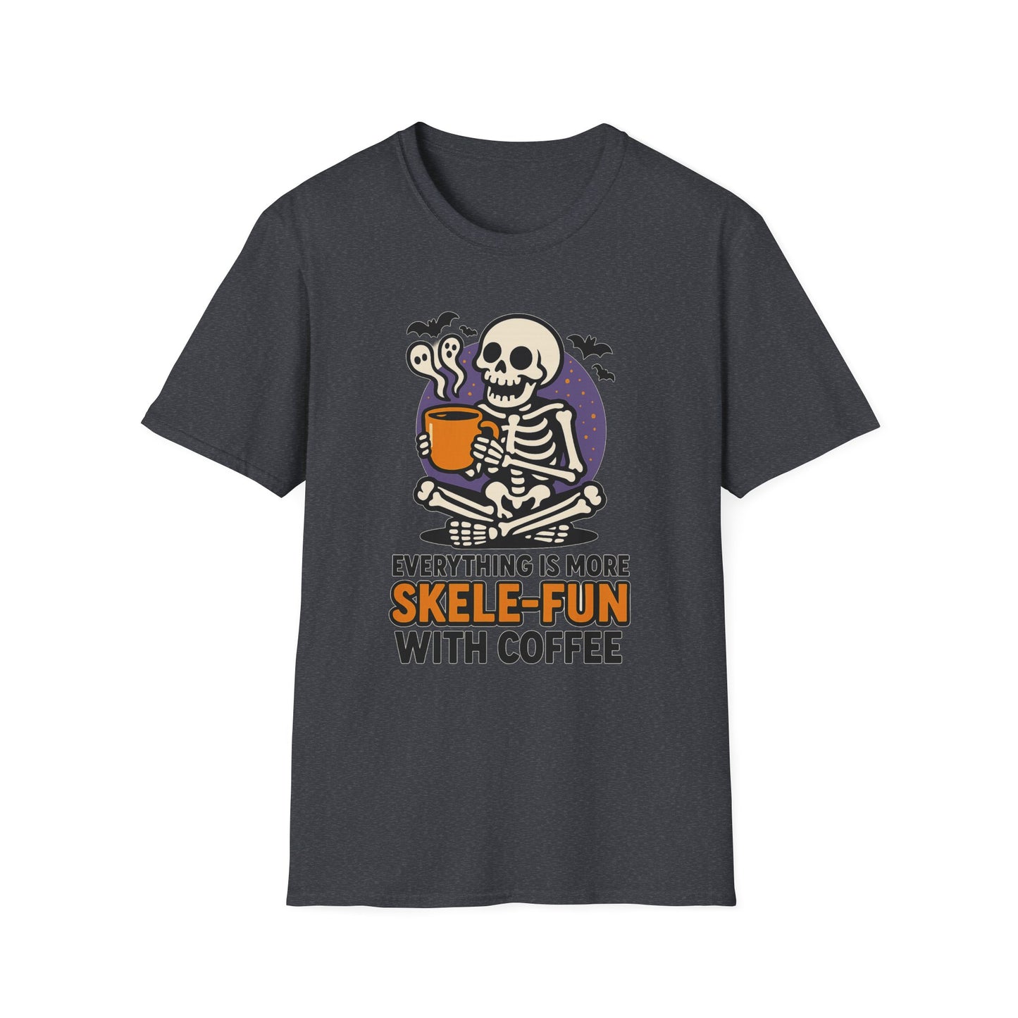 Everything Is More Skele-fun With Coffee -  Funny Coffee T-Shirt
