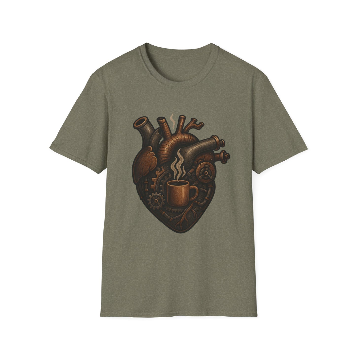 Mechanical Coffee Heart -  Funny Coffee T-Shirt
