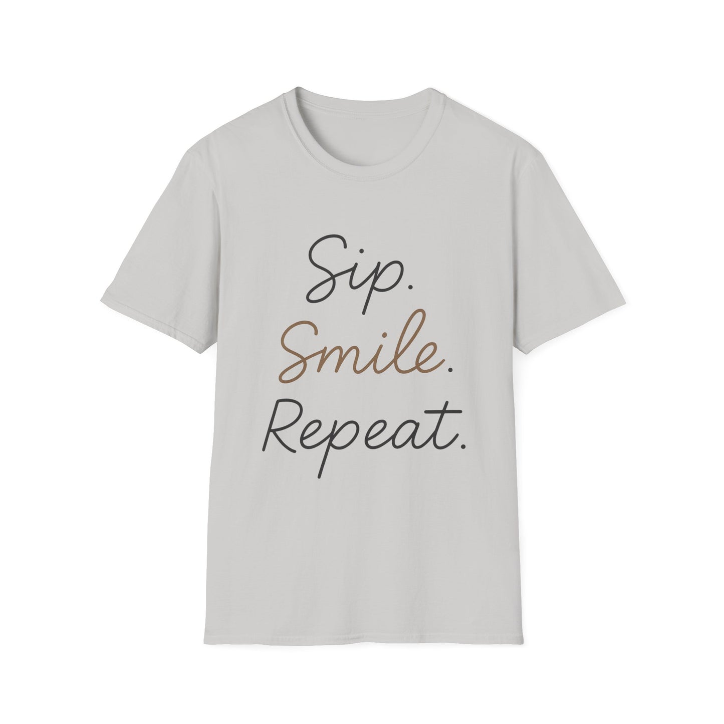 Sip. Smile. Repeat. -  Funny Halloween Coffee T-Shirt