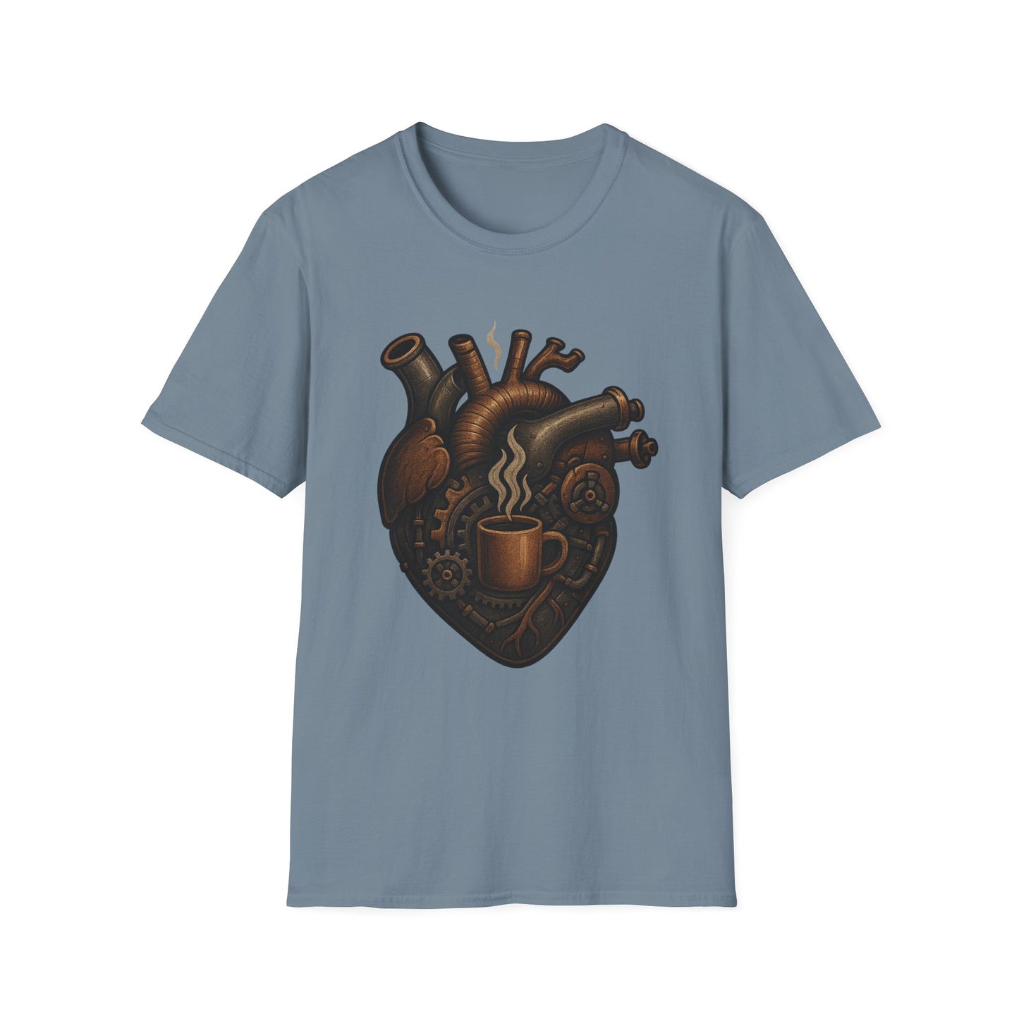 Mechanical Coffee Heart -  Funny Coffee T-Shirt