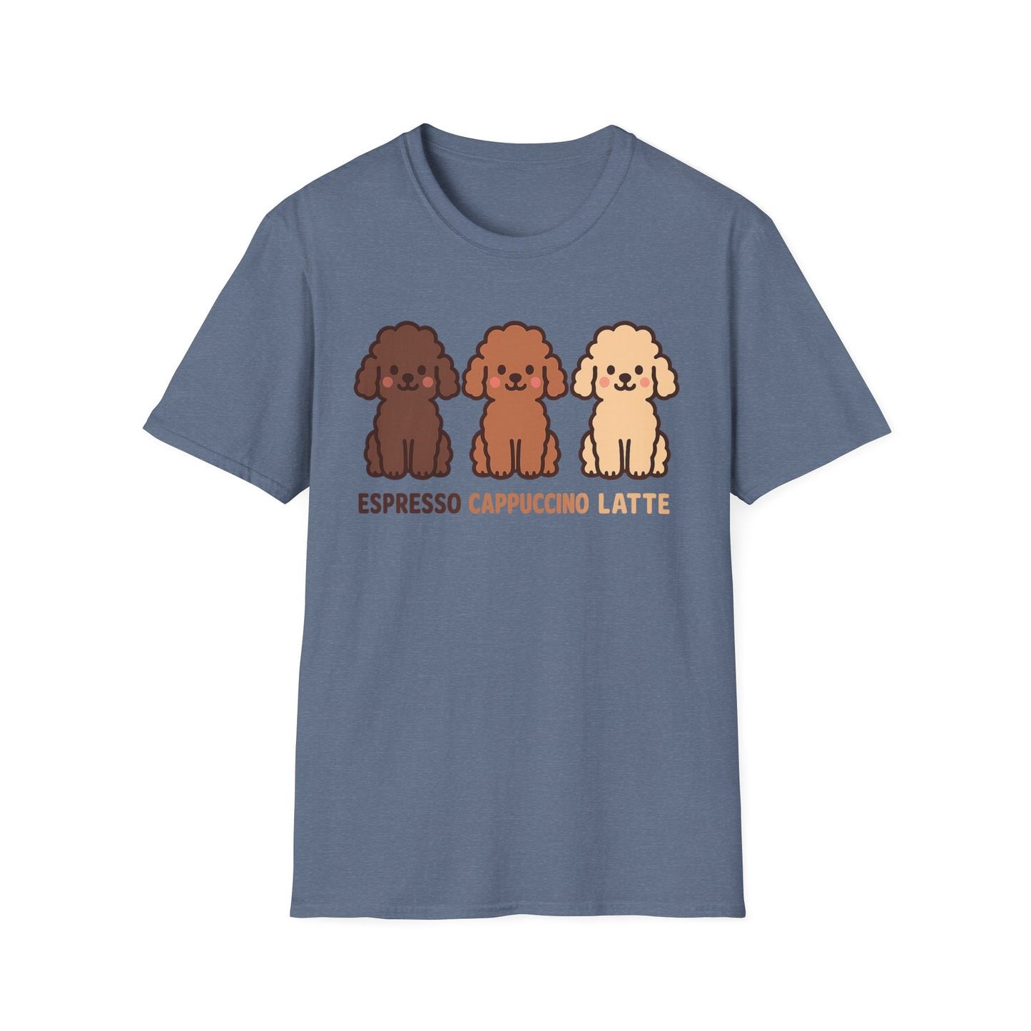 Coffee Poodles Trio-  Funny Coffee T-Shirt