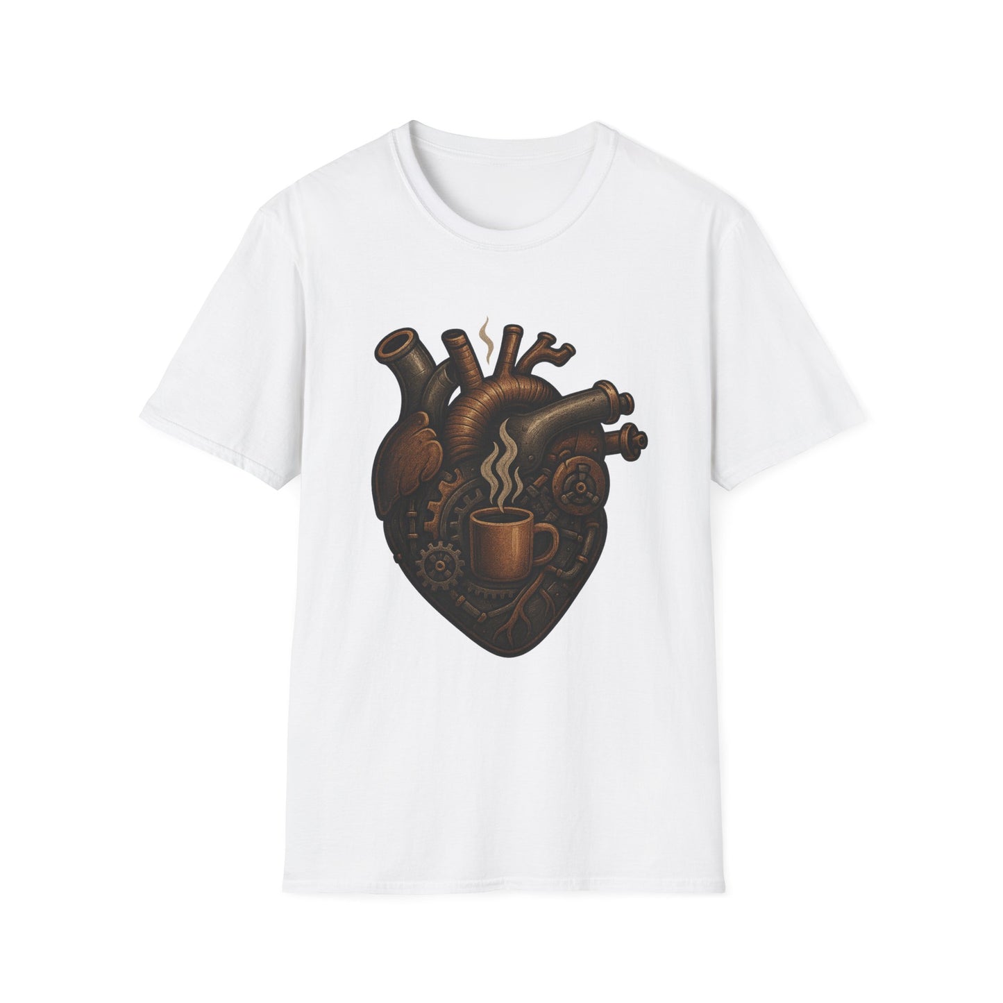 Mechanical Coffee Heart -  Funny Coffee T-Shirt