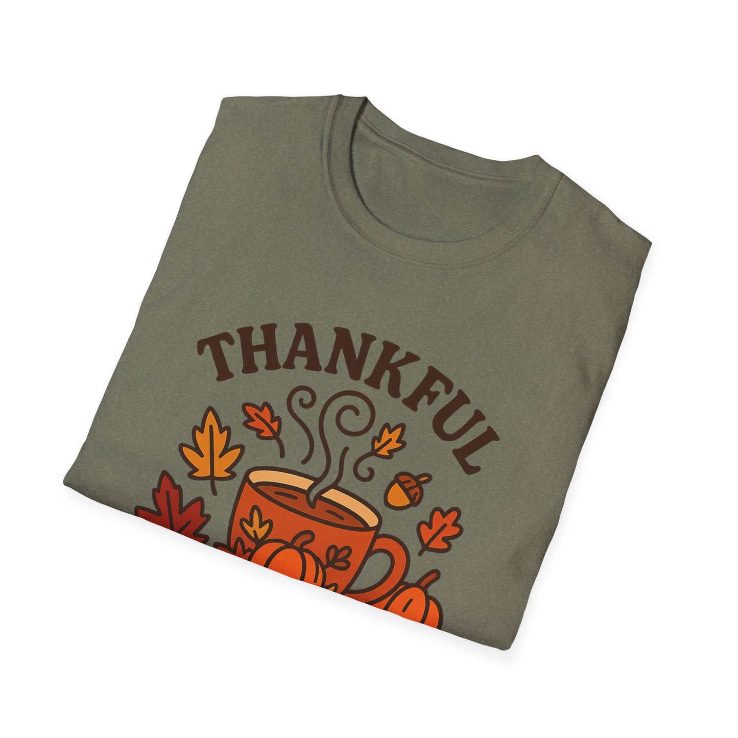 Thankful for Morning Brews -  Funny Thanksgiving Coffee T-Shirt